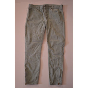 J Crew mint Toothpick corduroy pant